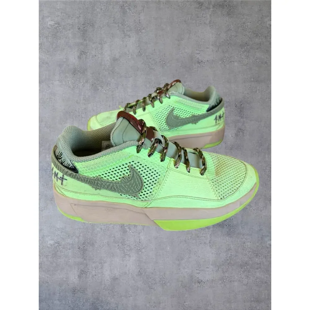 Nike Ja 1 Halloween Zombie Lime Blast Green FV6097-300 Big Kids Size 5.5Y / W7
